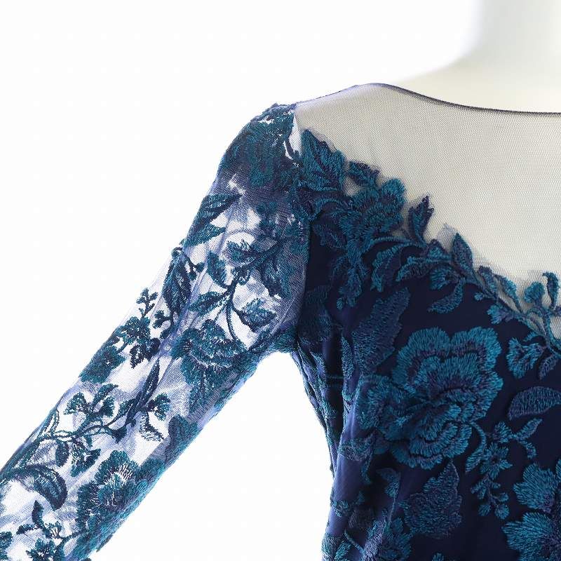 タダシショージ TADASHI SHOJI ロングワンピース ドレス 長袖 花柄 