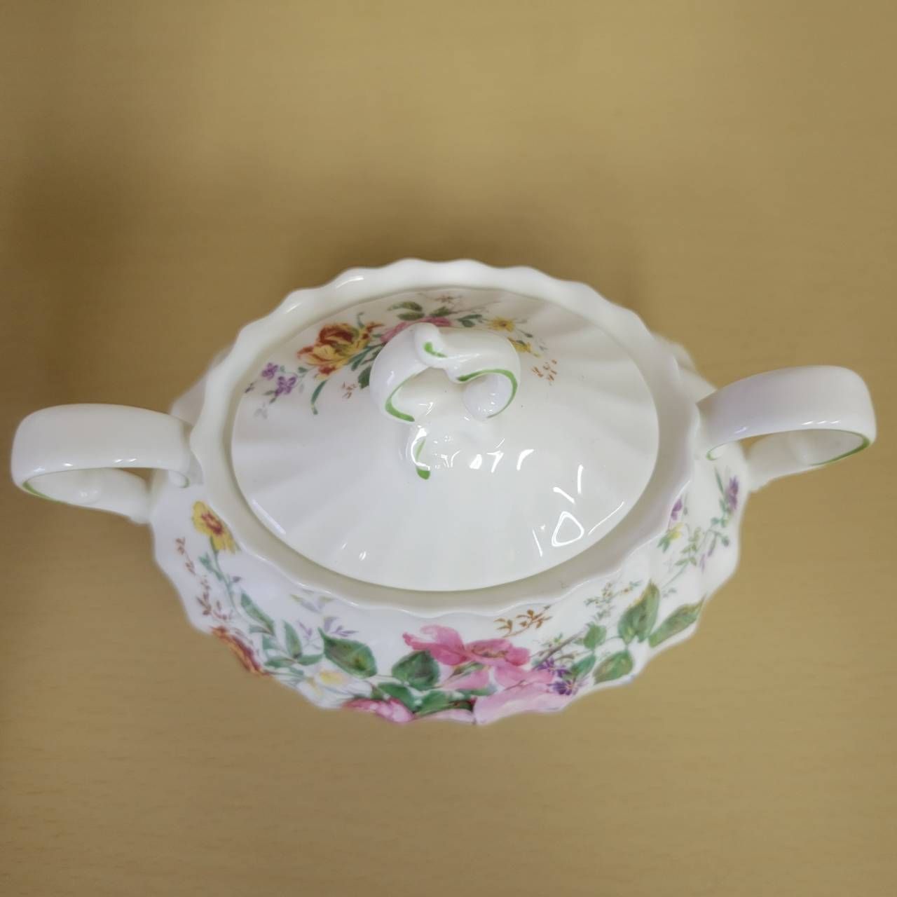 ロイヤルドルトン　アルカディア　シュガーポット　食器　キッチン　花柄    Royal Doulton