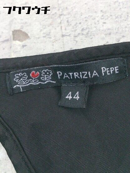 ◇ ◎ PATRIZIA PEPE パトリツィアペペ タグ付き ノースリーブ ショートサロペット サイズ44 ブラック レディース 【1002801139421】