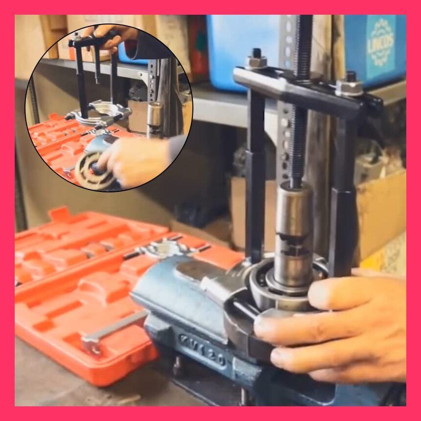 【スタッフおすすめ！】aleawol ベアリングセパレーター 14点セット 品質のアップグレード ベアリングプーラー 5トンの容量爪掛け式 ギヤプーラー ベアリング外し セット 2インチおよび3インチ ベアリングセパレーター タイヤ ホイー