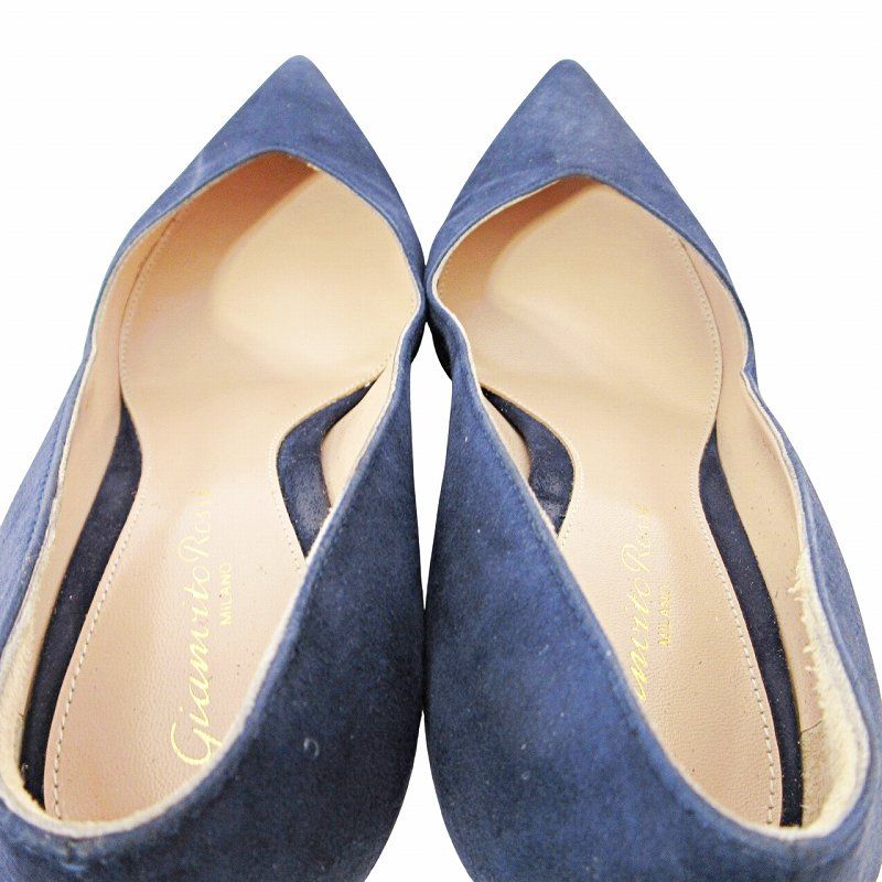 ジャンヴィトロッシ Gianvito Rossi スウェード パンプス ポイン