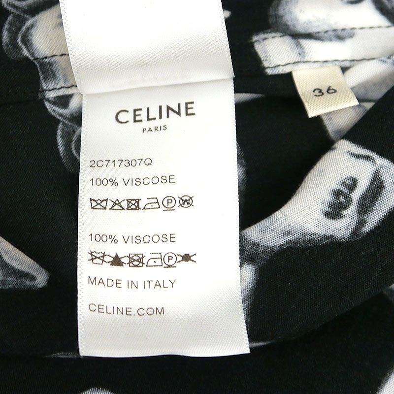 セリーヌアーティストプリント オーバーサイズ 半袖シャツ サイズ36  