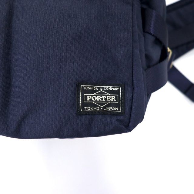 PORTER ドラフト ウエストバッグ ボディバッグ ネイビー ナイロン 