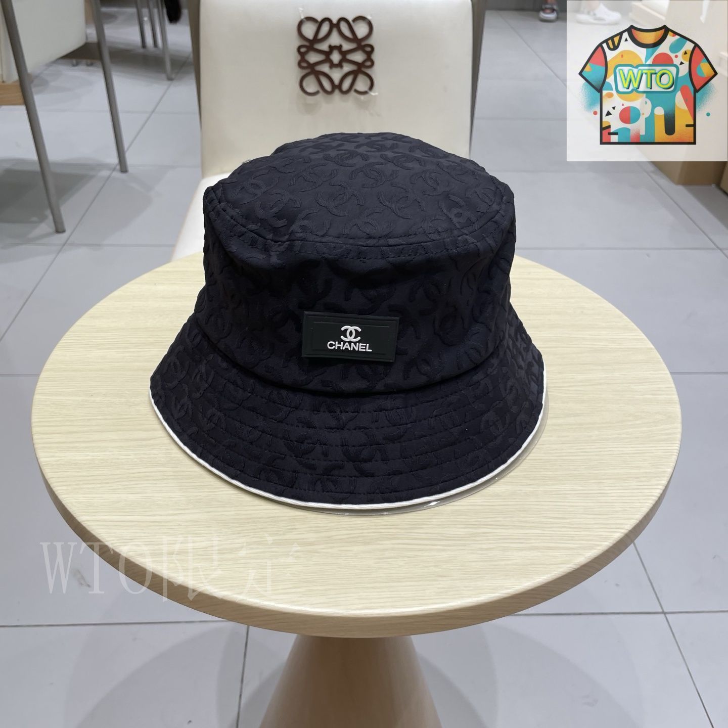 【25S☆おしゃれ】CHANEL バケットハット エレガントな印象も☆ CHANEL シャネル バケハ バケットハット 帽子 ブラック 黒 新品