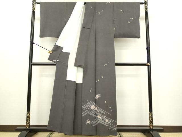 平和屋着物○西洞院辻が花 大脇一心 訪問着 絞り 兎 高島屋扱い 正絹 逸品