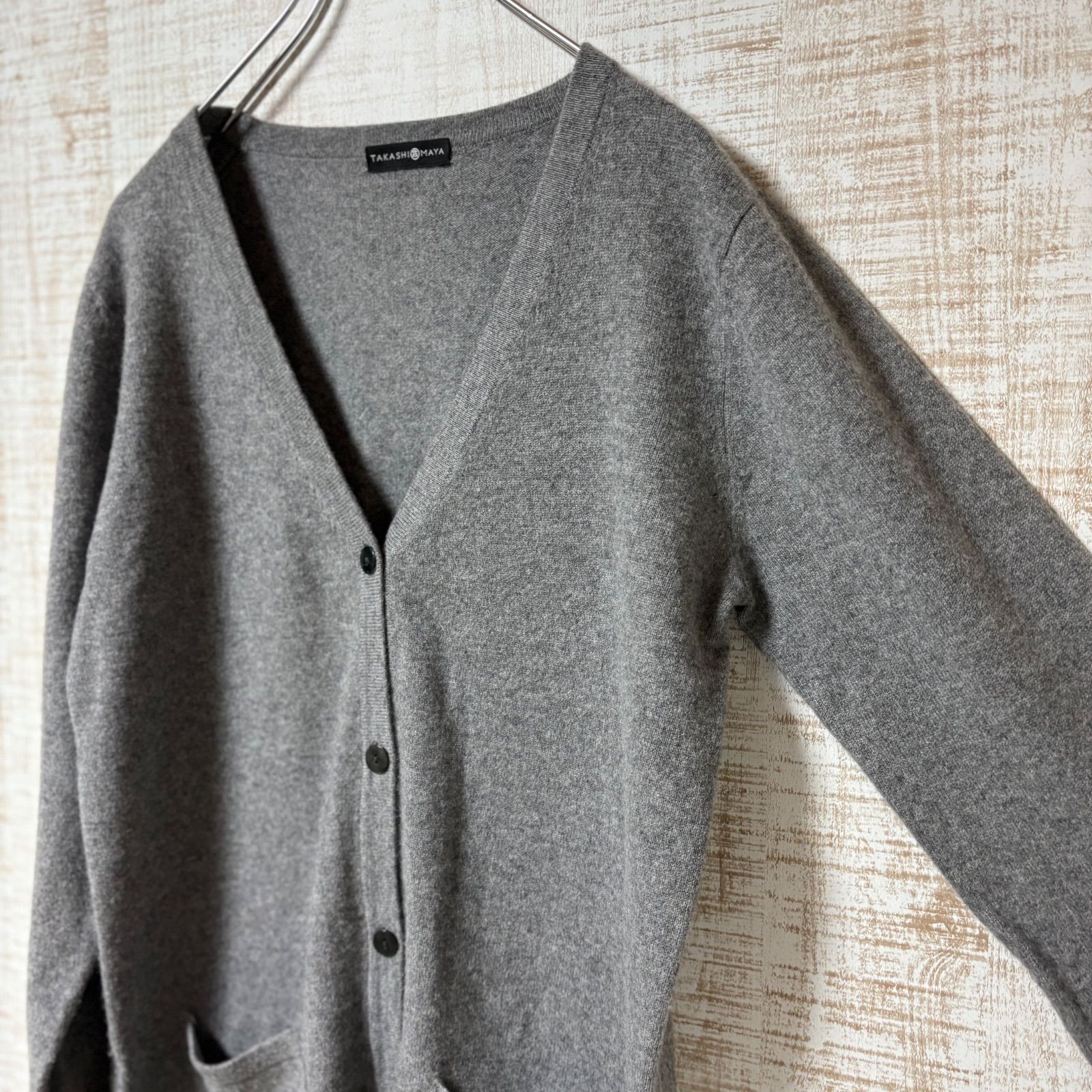 【未使用品】カシミヤ100% タカシマヤ 高島屋 ニット カーディガン ロング丈 未使用品】カシミヤ100% タカシマヤ 高島屋 ニット カーディガン