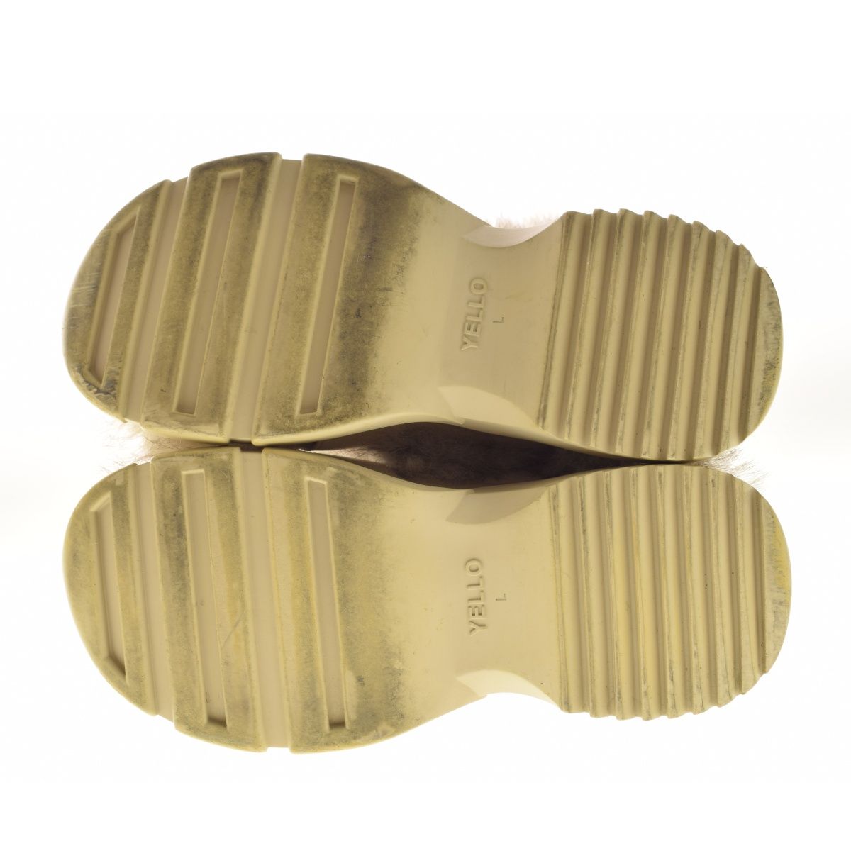 YELLO MOLO SHORT BOOTS ショートブーツ ファー 厚底 ブランド古着】YELLO / イエロ MOLO SHORT BOOTS ファー ブーツ