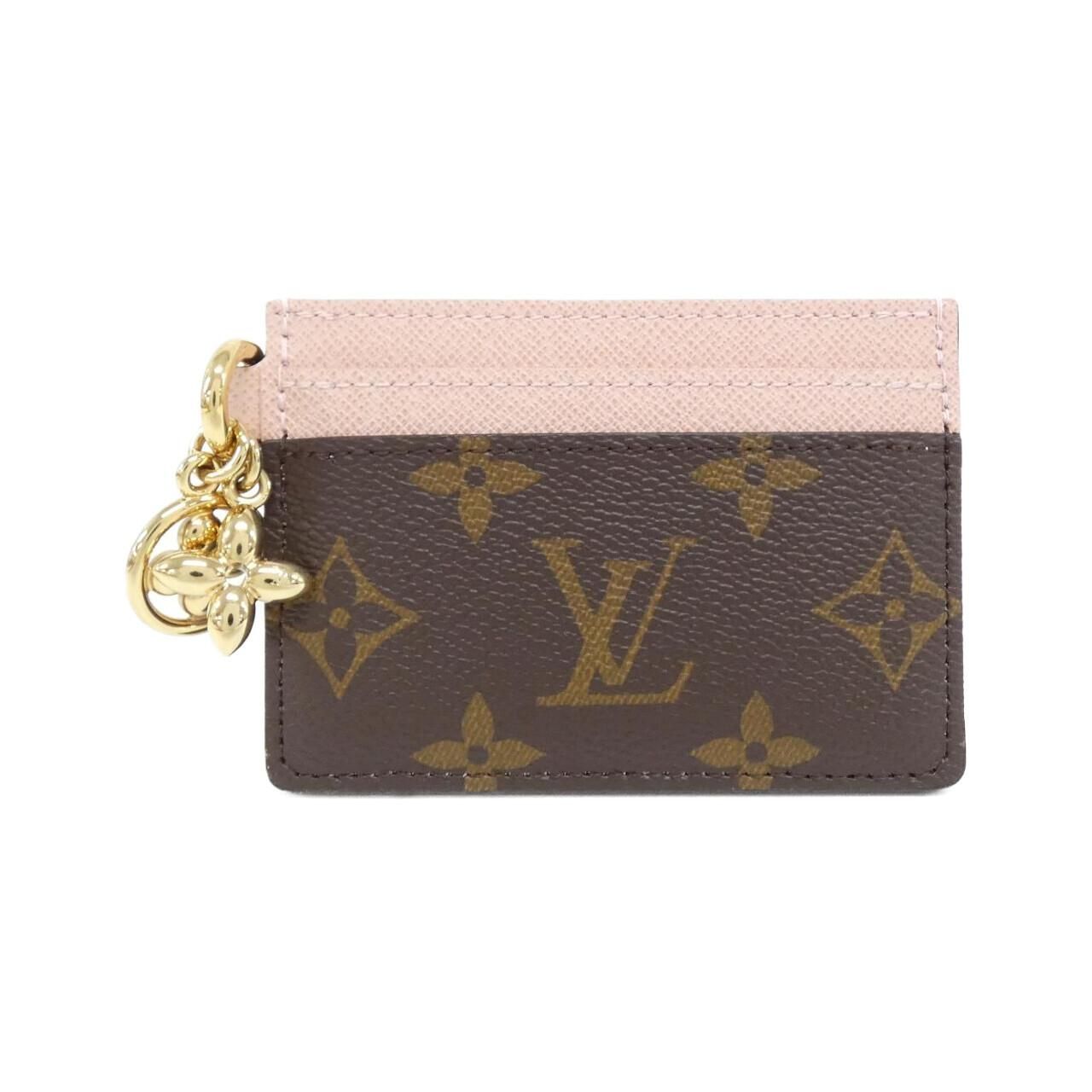 【華美な光沢感♪】LV カードケース ポルト カルト・LV チャーム LOUIS VUITTON - ルイヴィトン モノグラム カードケース ポルト