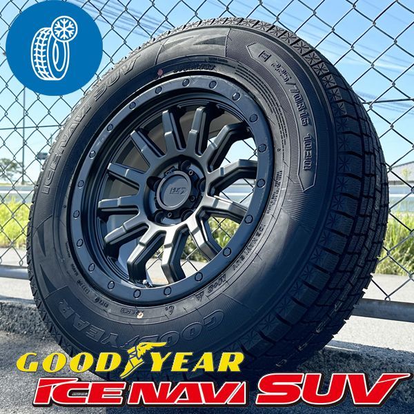 RAV4 ラブ4 アドベンチャー オフロードパッケージ 16インチ 新品 スタッドレス タイヤホイール 4本セット GOODYEAR ICENAVI SUV 215/70R16 グッドイヤー 冬 スノー マットグレー 純正車高 ロックフォー