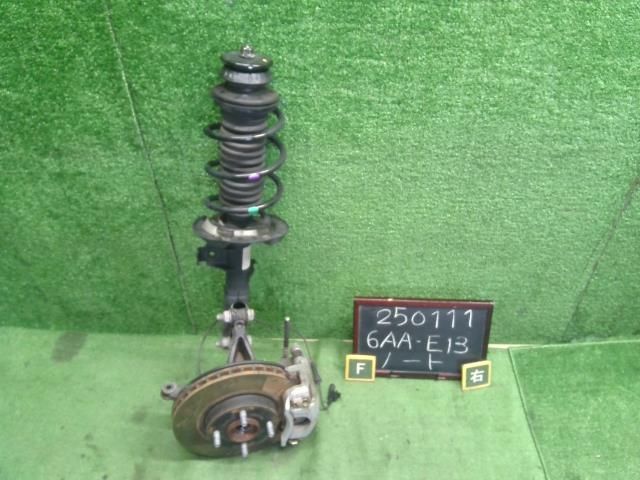 個人宅不可・離島不可　ノート 6AA-E13 右フロントストラット ショック スプリング ハブ バックル 運転席側 E4302-6XK0C 自社品番250111 品番参考程度 クレーム対象外
