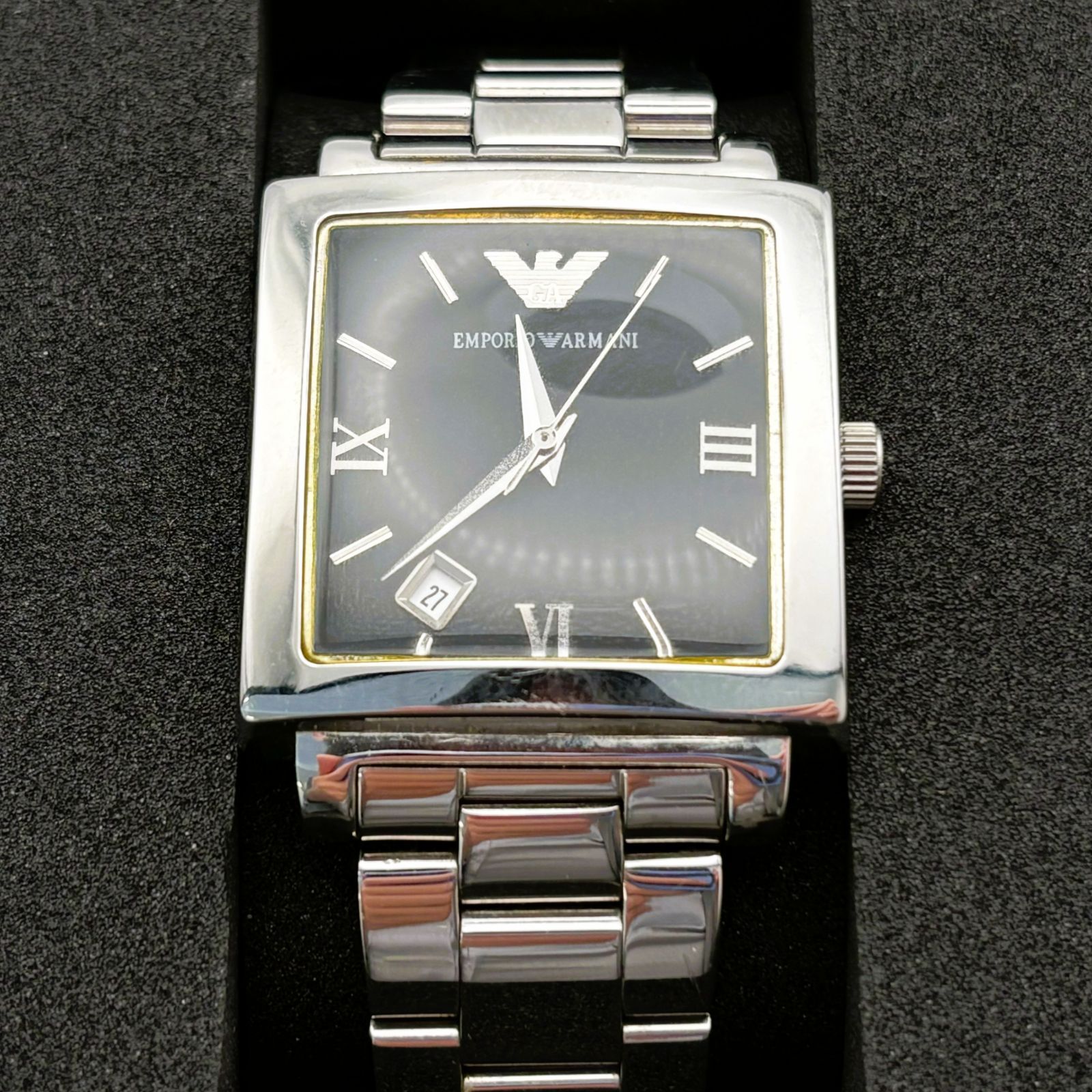 kny24535#155 EMPORIO ARMANI クォーツ腕時計 ファッションの kny24535#155 EMPORIO ARMANI クォーツ腕時計