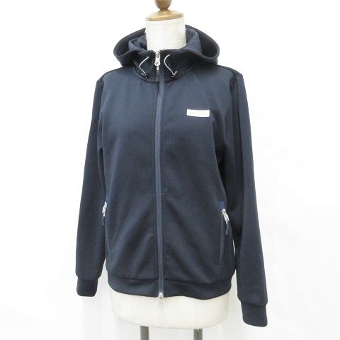 ブリーフィング BRIEFING ゴルフ スポーツウエア ジャケット ブルゾン パーカ ストレッチ ジップアップ フード 紺 ネイビー M