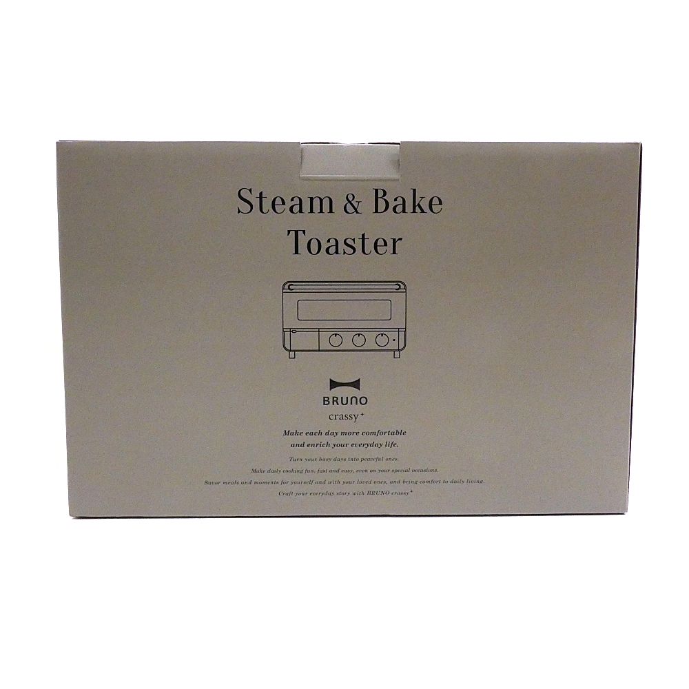 小牧店 箱開封 BRUNO ブルーノ スチーム-ベイク トースター 4枚焼き ブラック BOE067-BK I420-3447