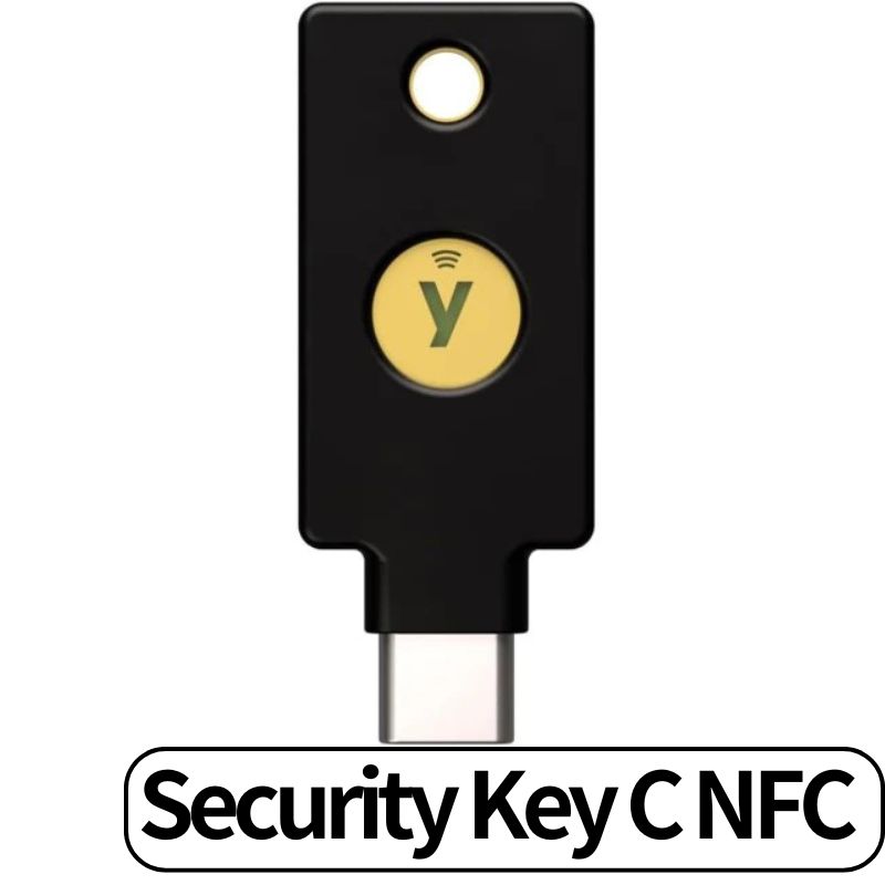Yubico ユビキー FIDO セキュリティキー ‎Y-400 YubiKey C NFC 2要素認証キー USB NFC FIDO U2F FIDO2 USB Cポート NFC 2ファクター認証 いたずら防止 2段階認証 高耐久性 耐衝撃性 防水 輸入品