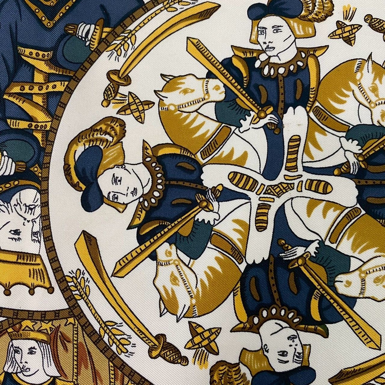 SJ【HERMES】カレ90 タロットカード スカーフ SILK/シルク 100