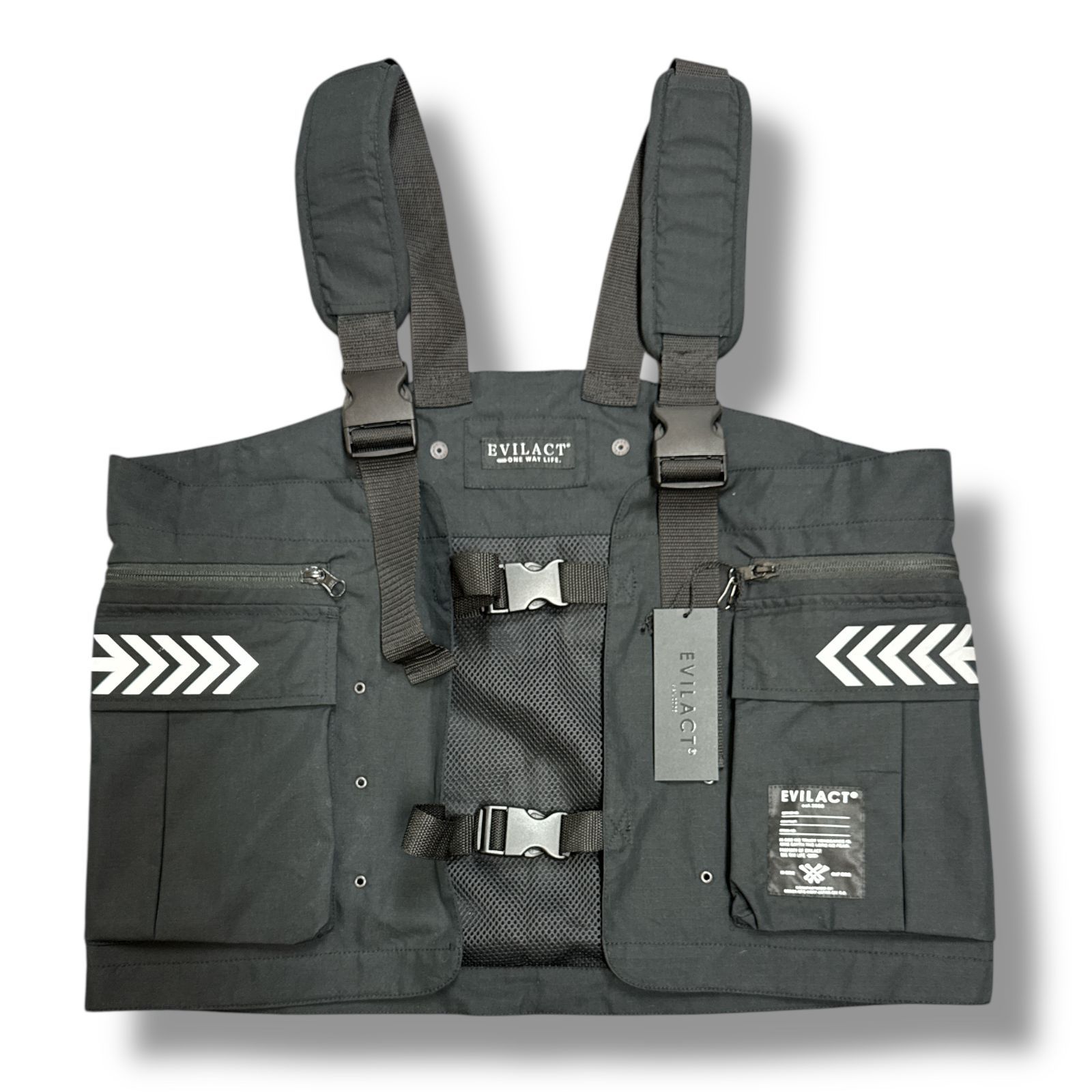 参考上代24200円 EVILACT 25SS TACTICAL VEST タクティカルベスト ジレ 
