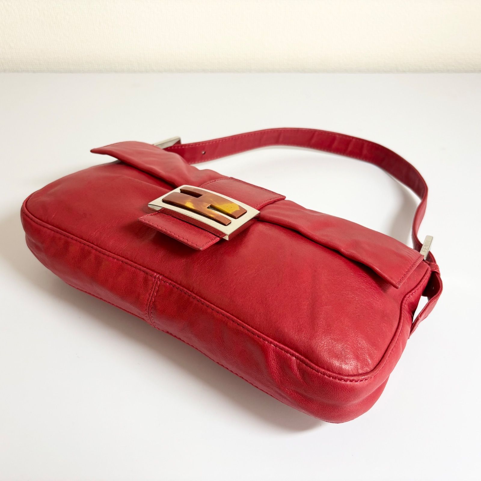 フェンディ マンマバケット ピンク ズッカ柄 fendi レザー ミニ