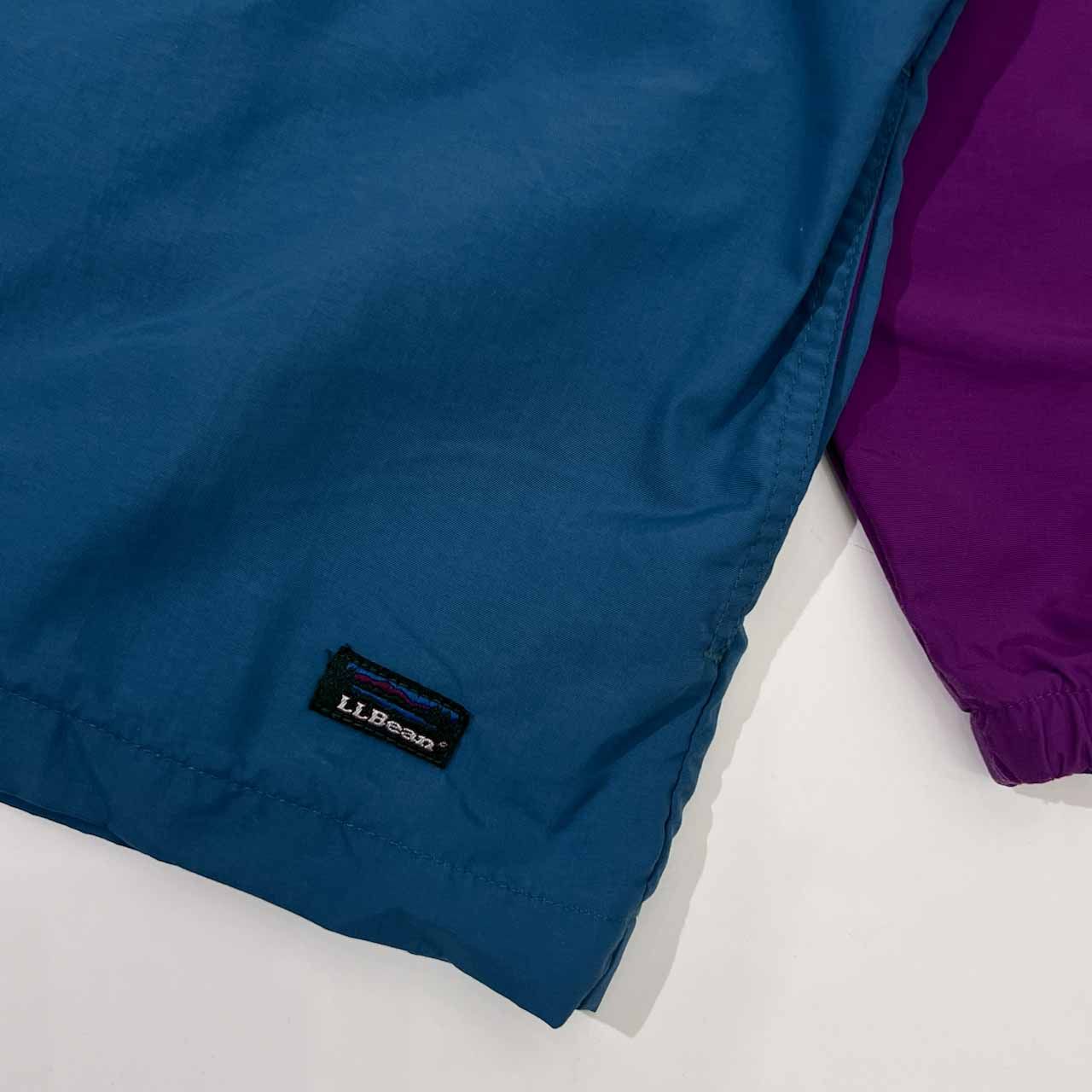 80s 90s L.L.Bean エルエルビーン ナイロン アノラックパーカー プル 
