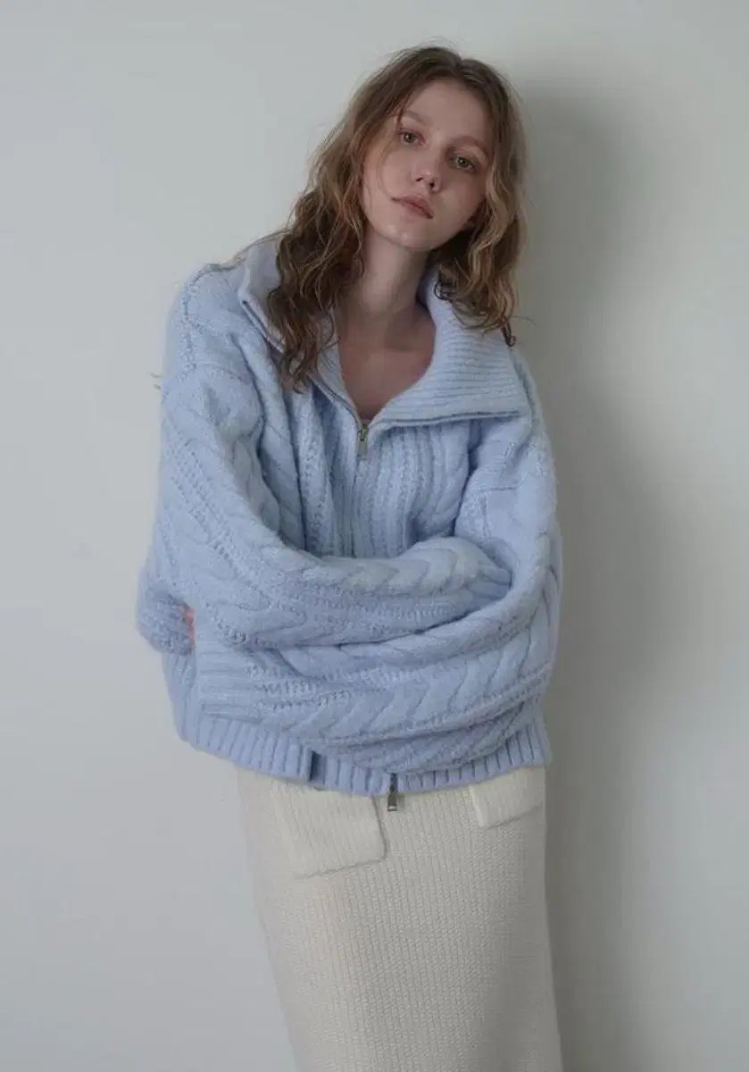 ドレス半クラスTシャツ ウールニット ジップアップカーディガン