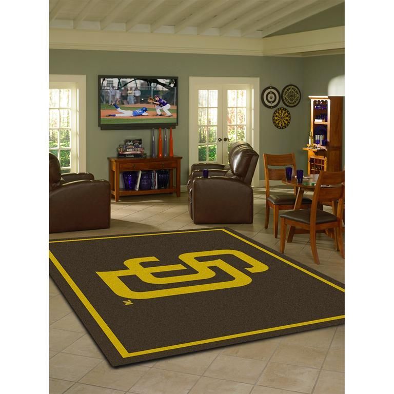 MLB　サンディエゴ パドレス　カーペット　160cm×120cm　フロアーマット