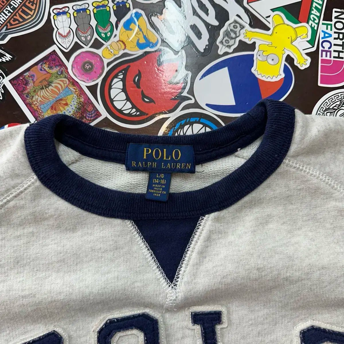 ポロ Ralph Lauren ラルフローレン リンガー スウェットシャツ L 14 ー 16 WWW_OTOMOLSIGORTA_COM