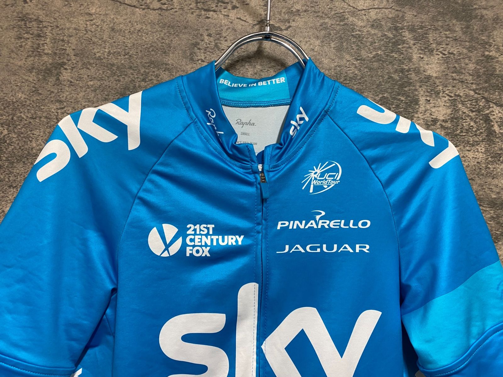 ラファ Rapha S 水色 半袖 プロチーム JC811 ラファ Rapha MEN'S PRO TEAM JERSEY 半袖 サイクルジャージ