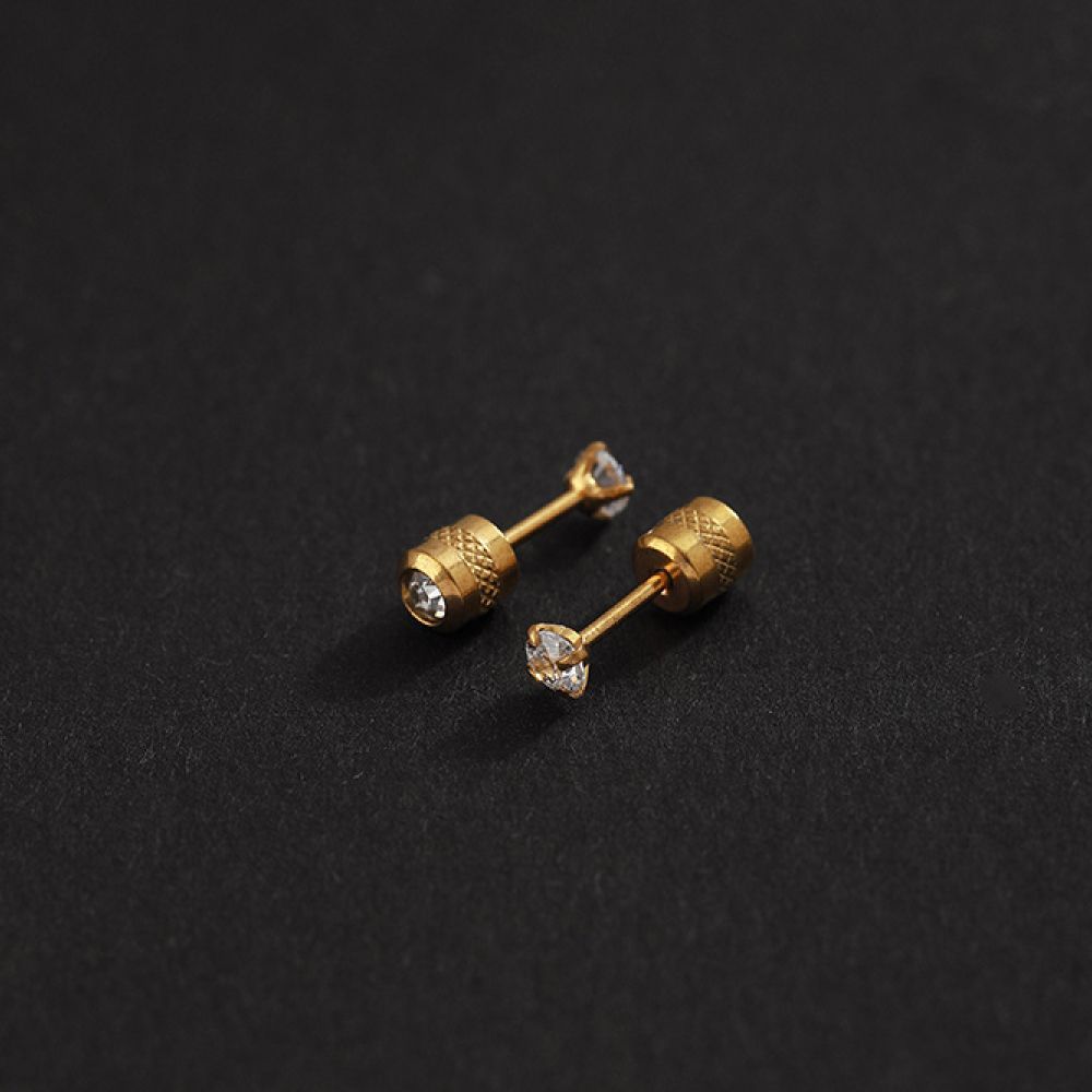 送料無料！】ピアス レディース メンズ シンプル 一粒 ジルコニア ファッション アクセサリー ネジ式 2mm 両耳 2個セット ピンク  [PL001] - メルカリ