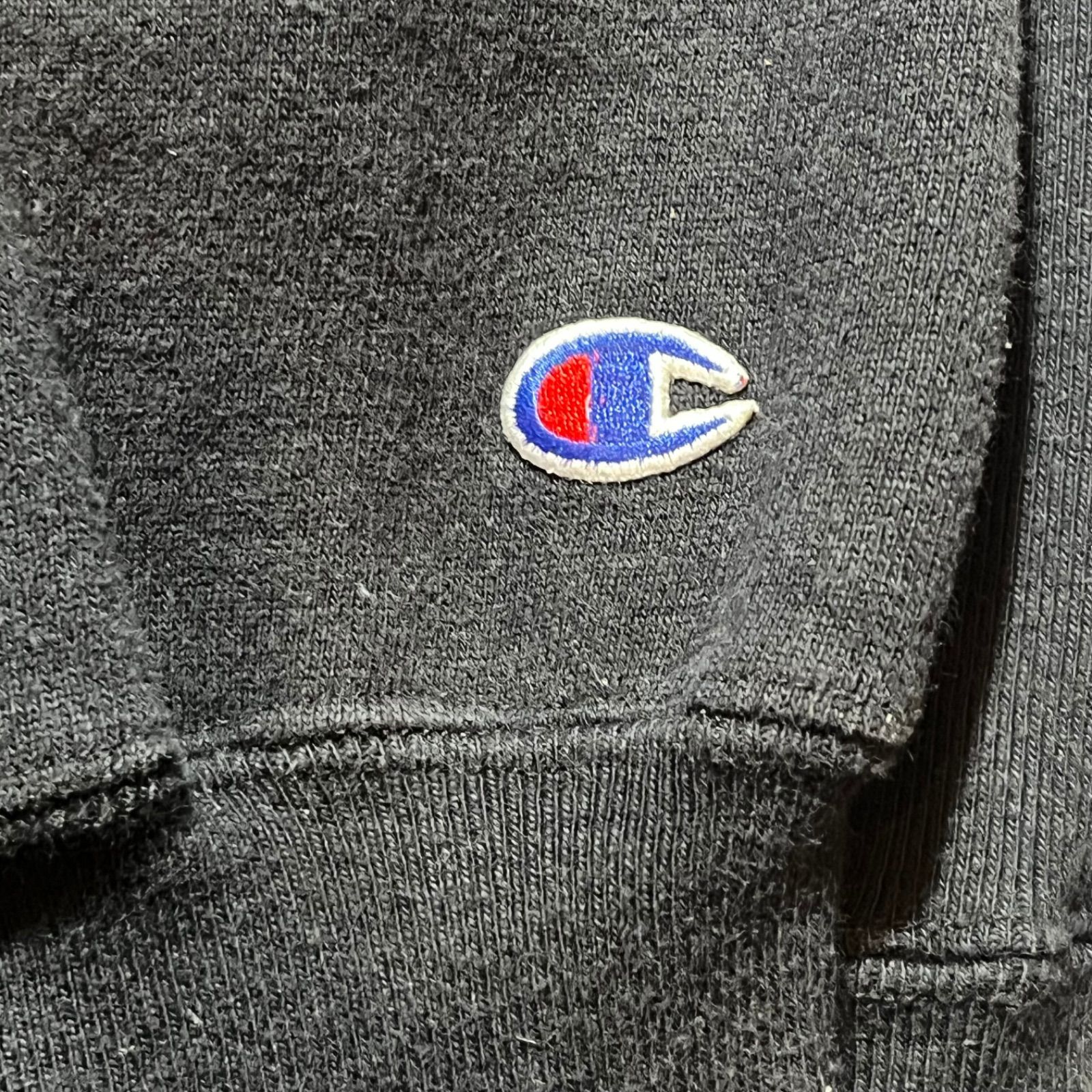 B388】90s Champion vintage Reverse Weave black USA