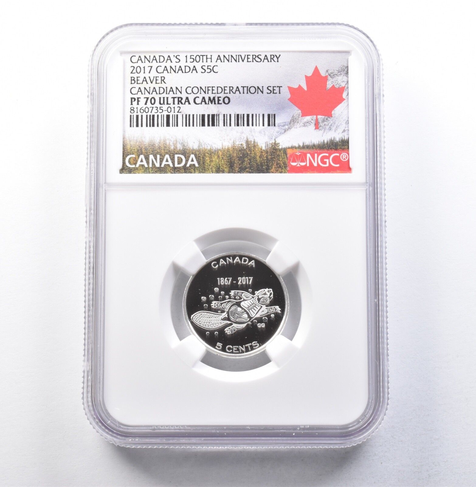 2017年カナダ5セント銀貨カナダ連盟セットPF70 UCAM NGC