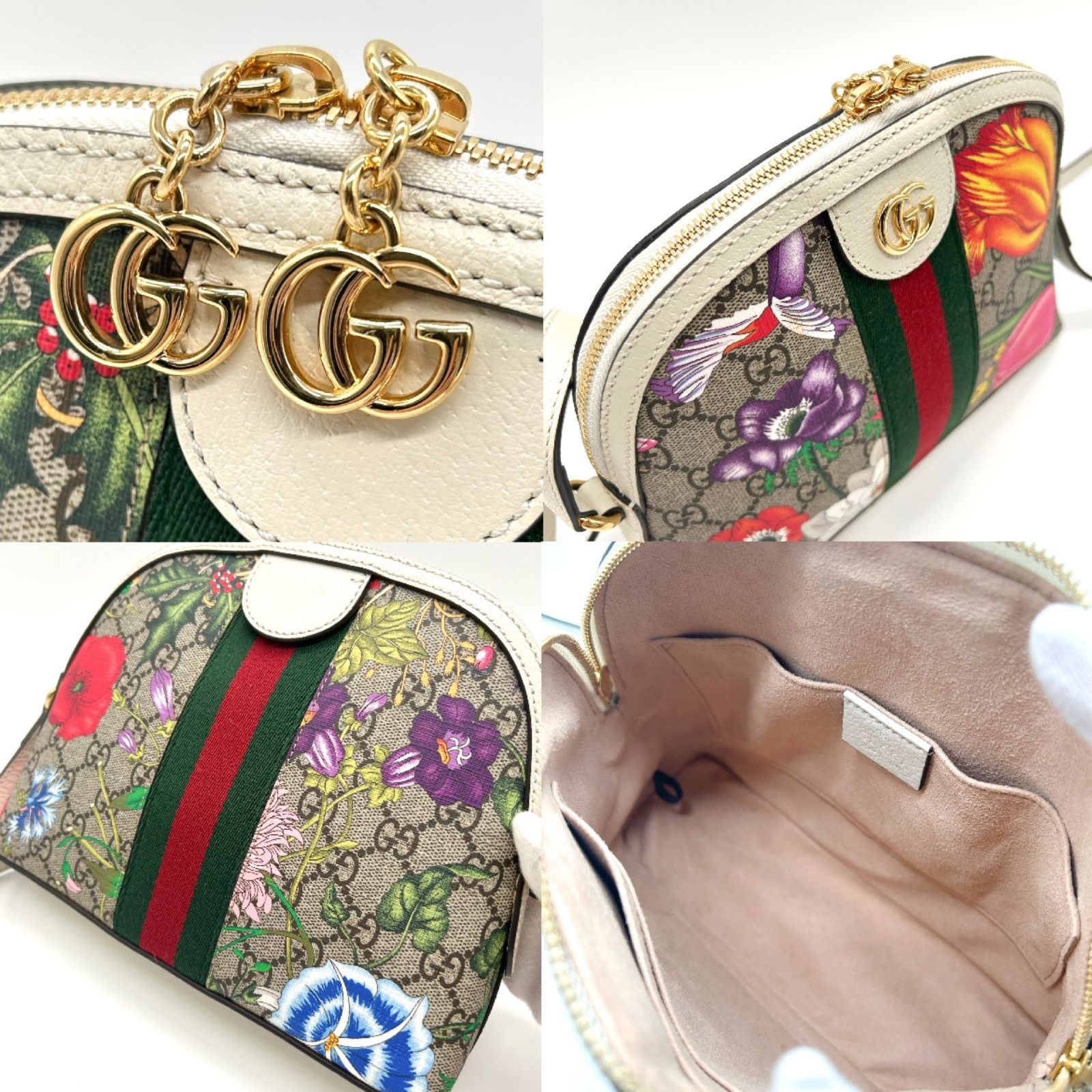 GUCCI グッチ オフィディア ショルダーバッグ フローラ 美品 花