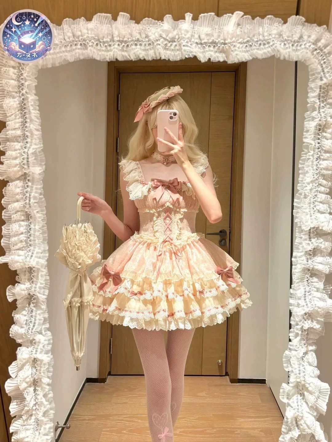 星【新品未使用】小芙蝶 ロリータ ワンピース JSK lolita 星【新品未使用】小芙蝶 ロリータ ワンピース JSK lolita