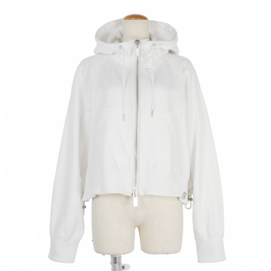 未使用　サカイ　sacai フーディ　パーカー　ホワイト 23-0647S sacai Sacai サカイ ×FRAGMENT DESIGN FRAGIL HOODIE