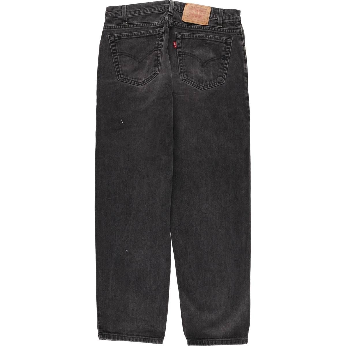 古着 リーバイス Levi s 550 RELAXED FIT TAPERED LEG ブラックデニム テーパードデニムパンツ カナダ製 メンズw34相当 eaa583920