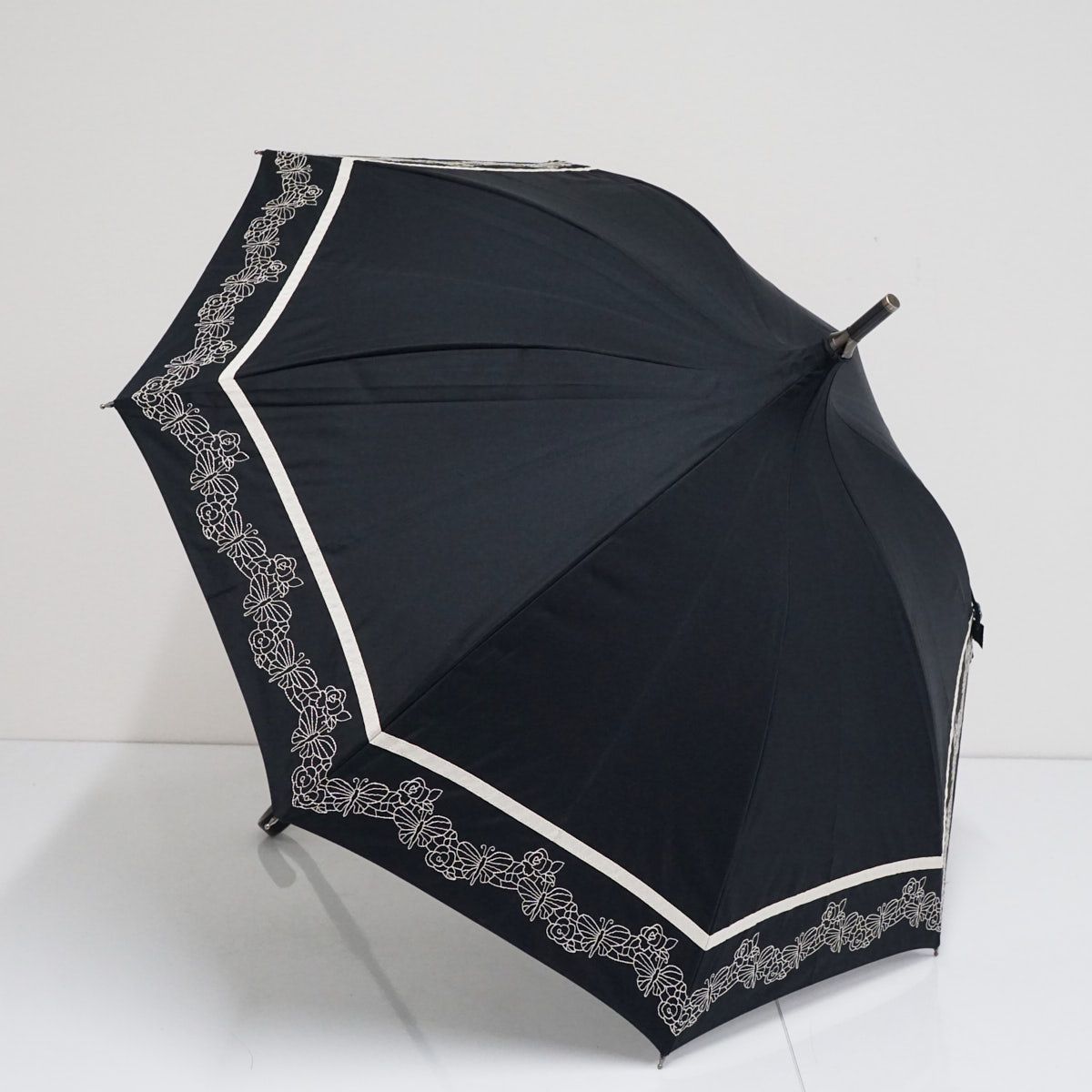 アナスイ ANNA SUI パゴダ日傘 レースと刺繍 ブラック（Umbrella