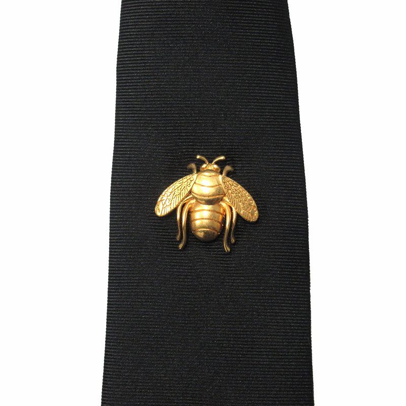 Dior homme ネクタイ 蜂刺繍 ディオールオム ネクタイ ブラック 無地