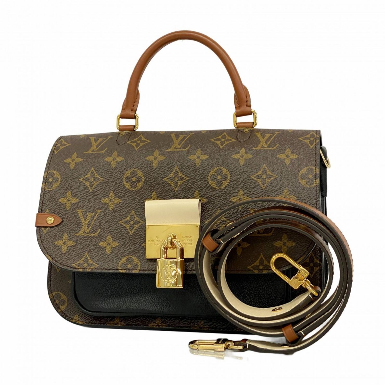 ルイ ヴィトン Louis Vuitton ルイ ヴィトン ハンドバッグ モノグラム ヴォジラールPM M44354 ブラウン ノワールレディース