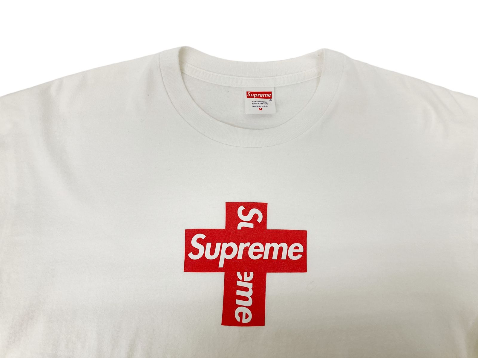 クロスSupreme Cross Box Logo Tee White Large - Tシャツ/カットソー ...