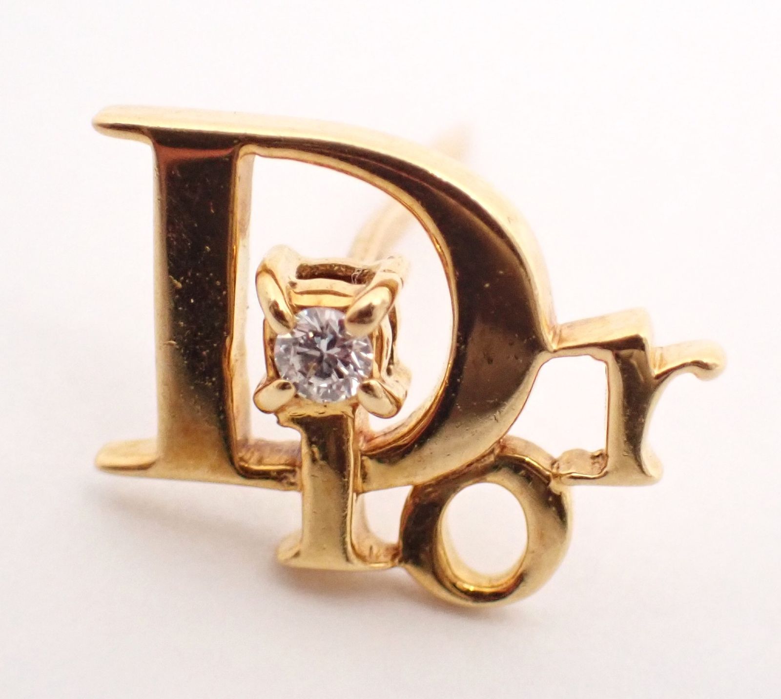 Dior(ディオール) 1Pダイヤピンブローチ K18YG 1.2g イエローゴールド  