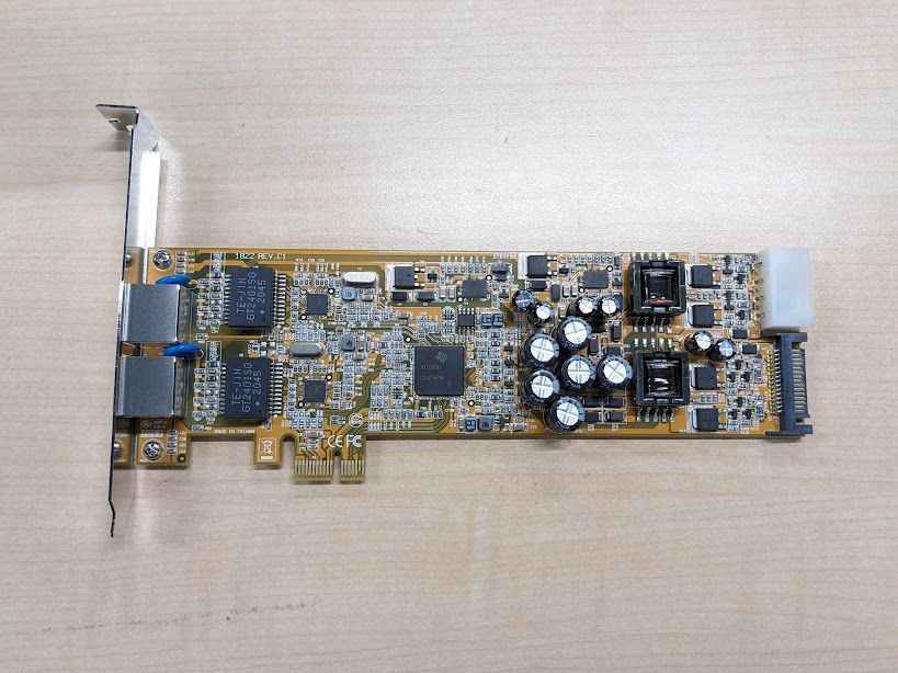 2ポートGigabitイーサネット増設PCIeネットワークアダプタLANカード
