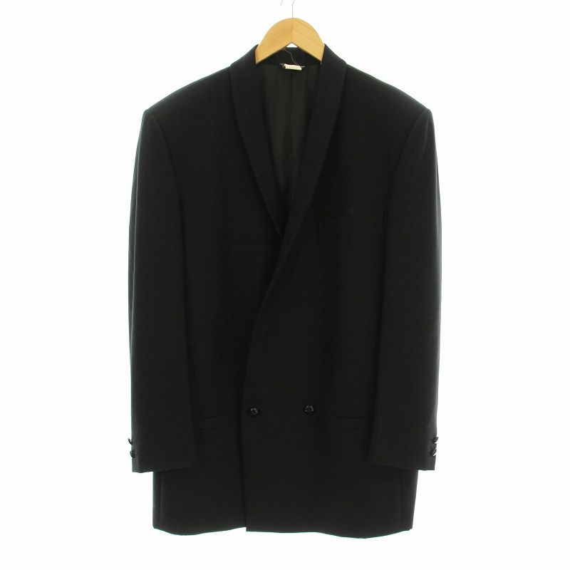 イタリア製　VERSUS Versace テーラードジャケット　ブラック　48 VTG Men's Gianni Versace Versus Leather Black Jacket Coat