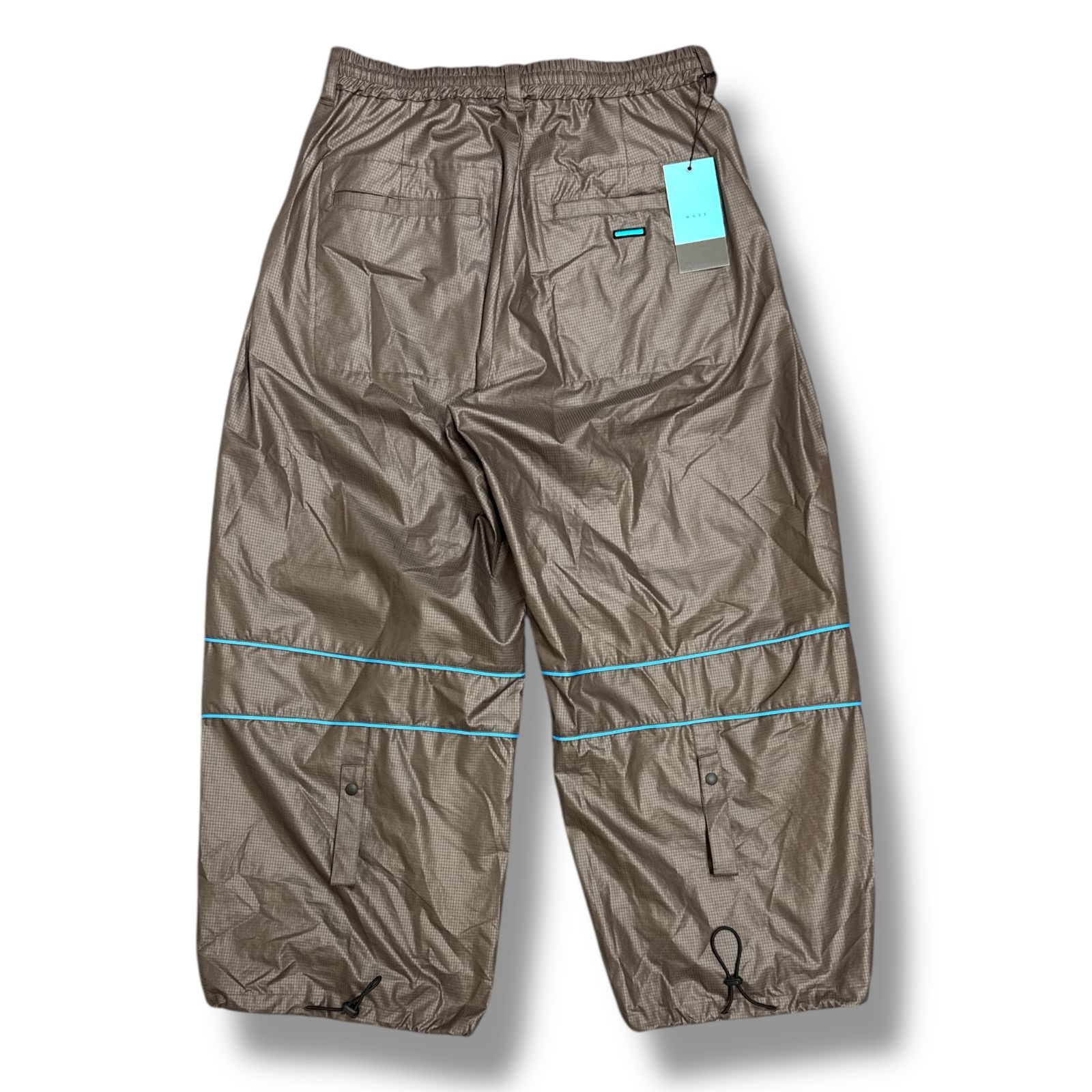 参考上代46200円 未使用品 MUZE 24SS PIPING WIDE PANTS パイピング