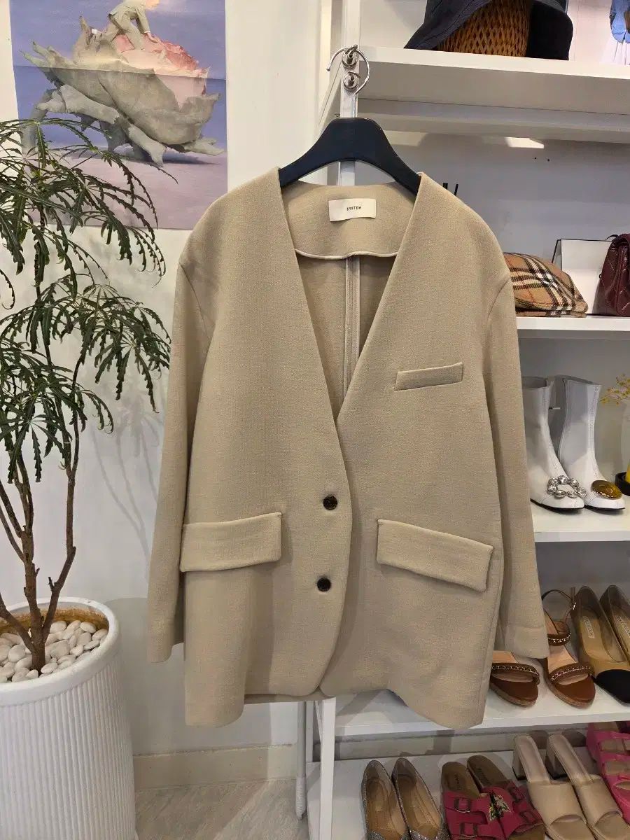 システム ウール100 オーバーサイズ ジャケット