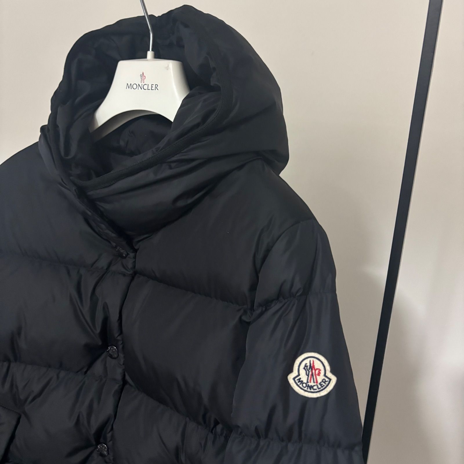 MONCLER モンクレール☆LENAR☆ブラック☆サイズ1 ☆ショートダウン