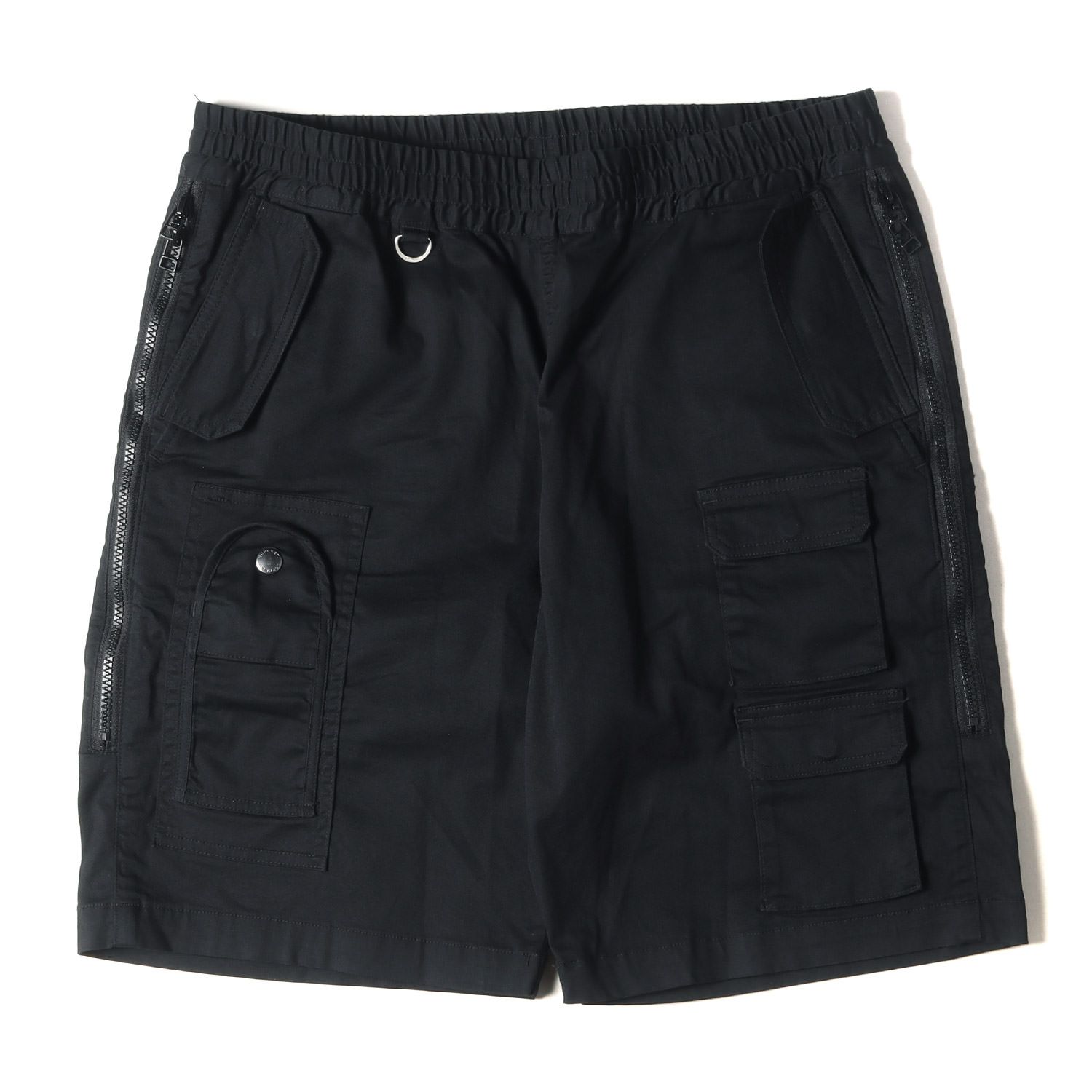 SOPHNET ソフネット パンツ サイズ:L マルチカーゴ ベンチレーション ストレッチ イージーショーツ MULTI CARGO  VENTILATION EASY SHORTS 20SS ブラック 黒 ボトムス ショートパンツ ブランド ミリタリー