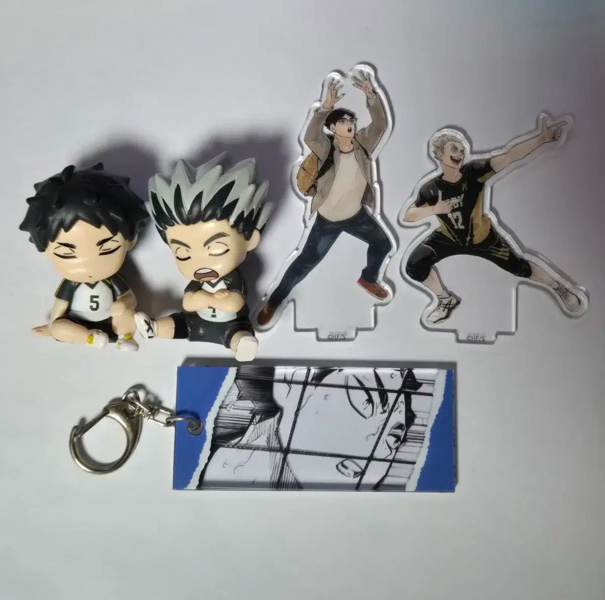ハイキュー 梟谷 木兎 赤葦 アクリルスタンド アクリルキーホルダー ピンズ