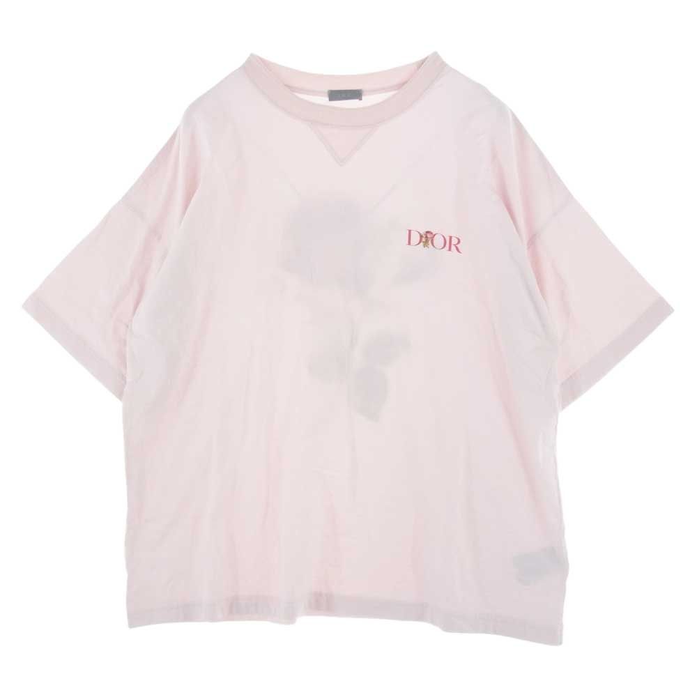 中古)Dior 刺繍 フラワー Tシャツ - トップス