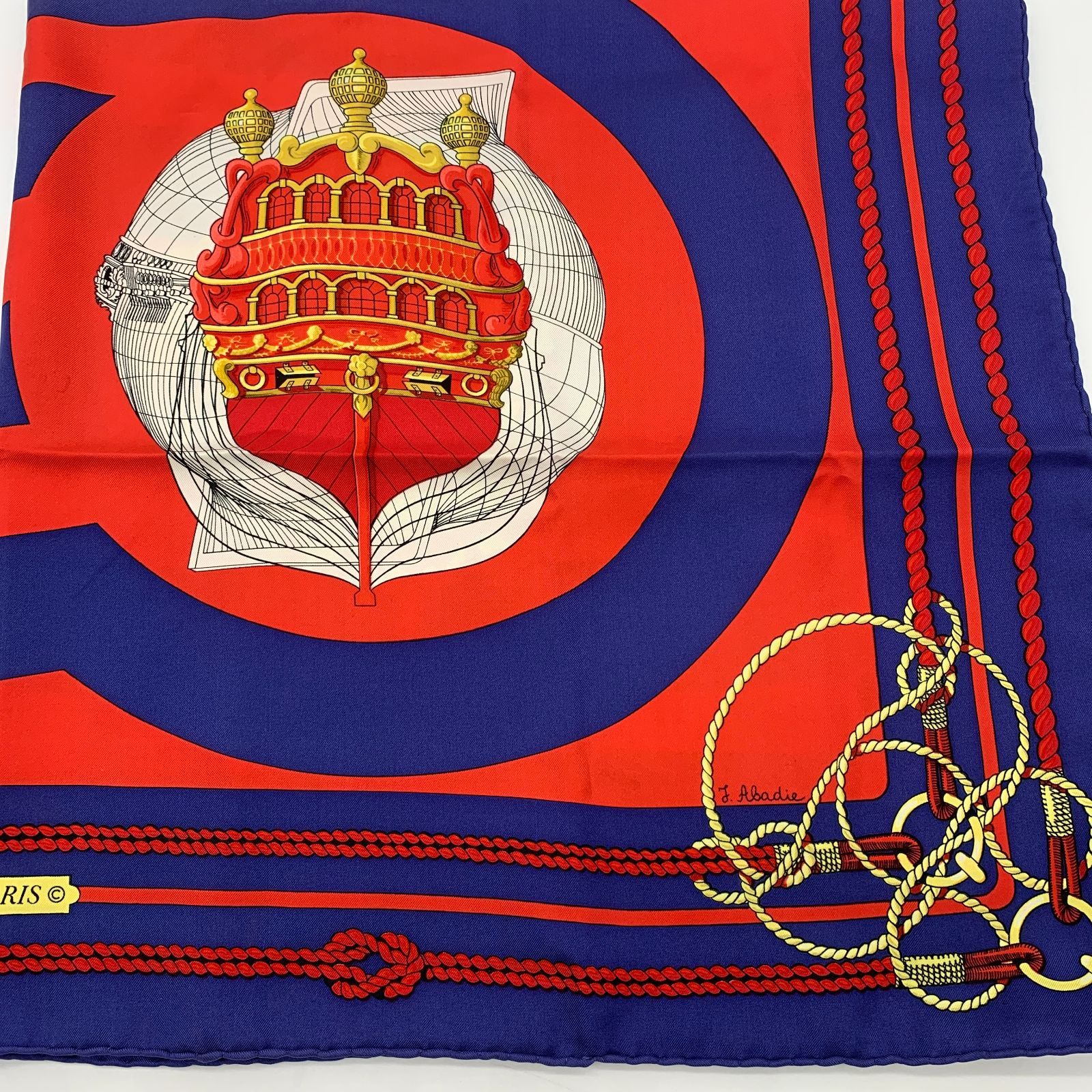 HERMES エルメス スカーフ カレ90 CHATEAUX D'ARRIERE VINTAGE HERMES｜スカーフ CHATEAUX D'ARRIERE カレ90 – H+