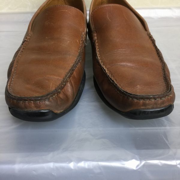 パラブーツ/ヴァンプシューズ/26.0-26.5/茶/BROWN〉本革/スリッポン