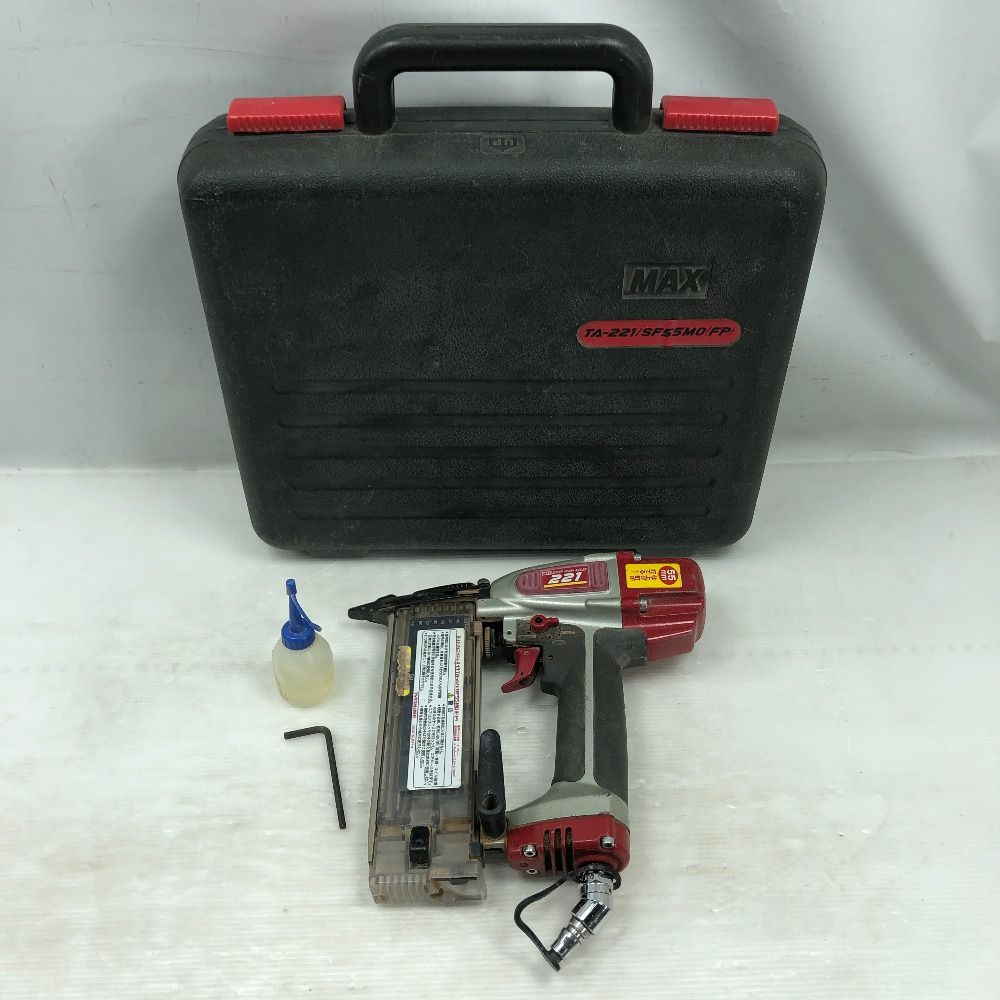 MAX マックス 工具 エアツール フィニッシュネイラ TA-221|SF55MO レッド