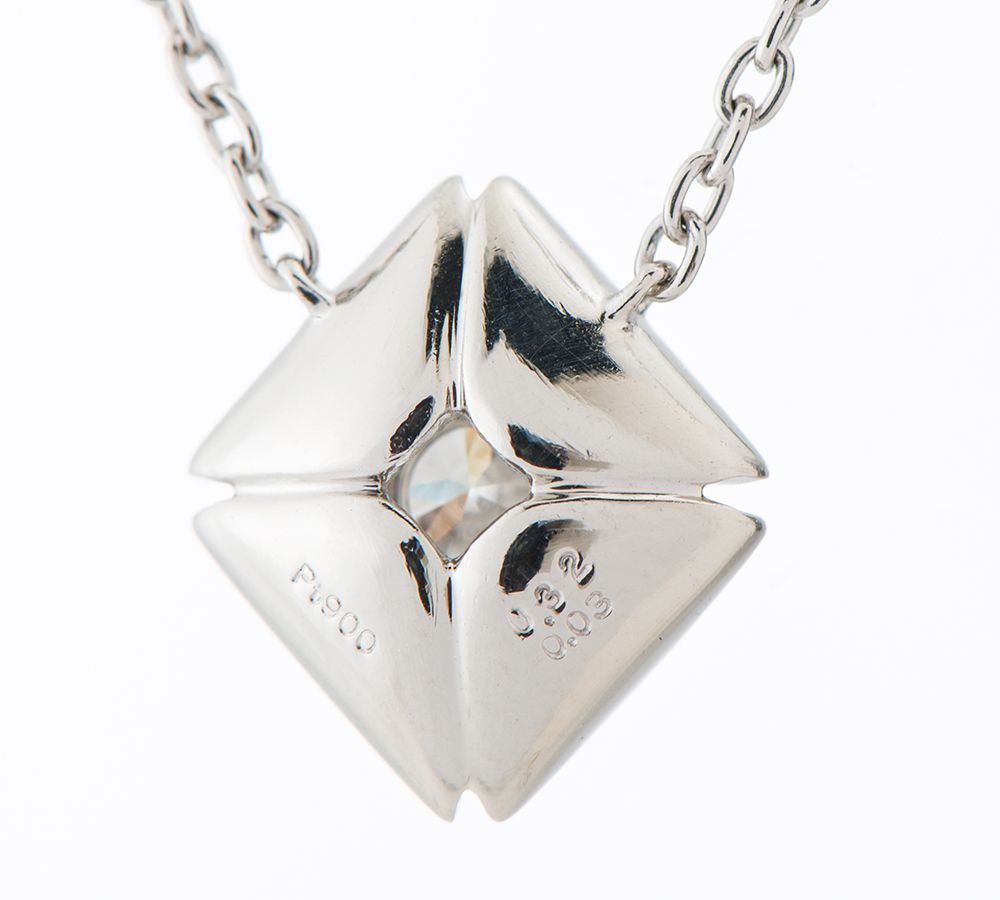 フォーエバーマーク エターナル ソリティア ダイヤモンド 0.32 ペンダント